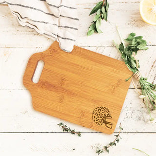 Leopard Helmet Small Cutting Board #LCB896-LHELM