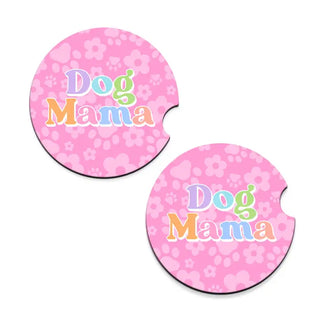 Dog Mama Car Coaster 2 pc Set #ACK-CC132-GOGMA