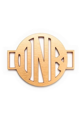 Block Monogram Medallion