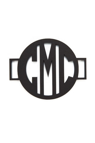 Block Monogram Medallion
