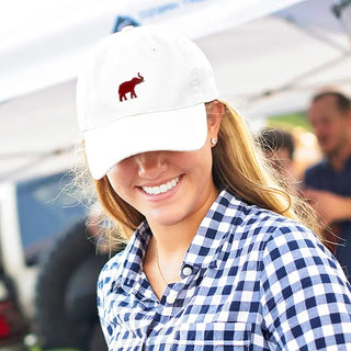 Alabama Elephant Embroidered Hat Crimson Gameday Baseball Cap #M190VL-GAR-ELEP - Baseball Cap - Unisex