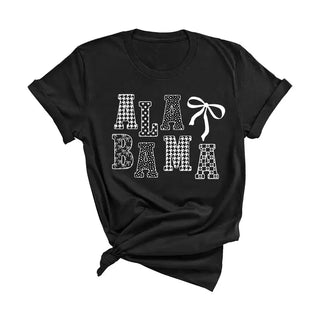 Alabama T Shirt Southern State Pride Graphic Tee for Women #HPTS-AL24 - Black / Large - T-Shirt (Graphic) - Women’s