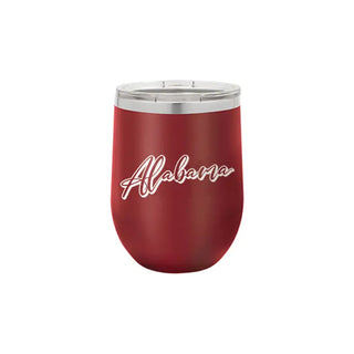 Alabama Tumbler Garnet 12oz Insulated Cup Southern State Pride Gift #TWB12-SPTAL-GAR - Insulated Mug/Tumbler