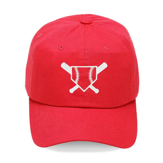 All About That Base Baseball Cap Ballpark Game Day Baseball Hat #M190VL-BLK-BASE - Red - Baseball Cap - Women’s