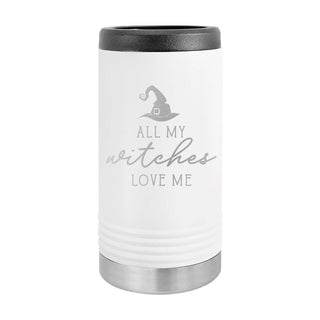 All My Witches White Slim Can Holder Halloween Spooky Season Gift #TWBH-WITCH-WHT - Insulated Mug/Tumbler