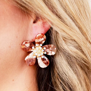 Almond Melrose Earrings #VLJE0083-ALM - Stud/Post Earrings