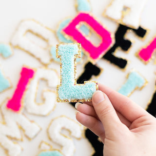 Mint Full Alphabet Varsity Letter Patches Pre Pack