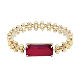 Amari Bracelet Elegant Stackable Fashion Jewelry Gift for Her #VLJB3898 - Plum - Beaded Bracelet