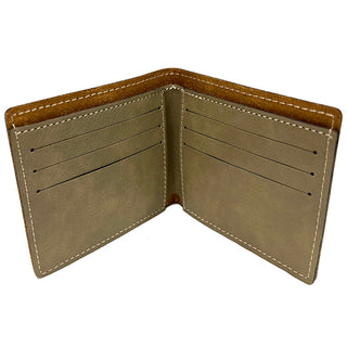 American Flag Light Brown Bi-Fold Wallet #LMW189-LTBRN-FLAG - Wallet - Men’s