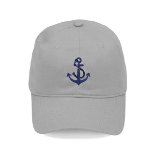 Anchor Embroidered Baseball Hat Nautical Coastal Cap for Men Women #M190VL-ANCHOR - Grey - Baseball Cap - Women’s