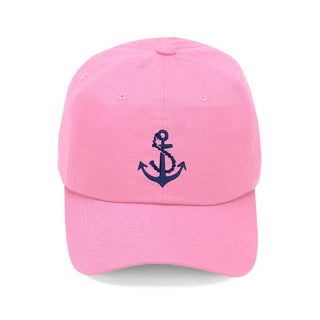 Anchor Embroidered Baseball Hat Nautical Coastal Cap for Men Women #M190VL-ANCHOR - Light Pink - Baseball Cap - Women’s