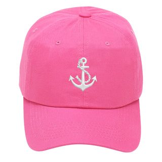Anchor Embroidered Baseball Hat Nautical Coastal Cap for Men Women #M190VL-ANCHOR - Hot Pink - Baseball Cap - Women’s