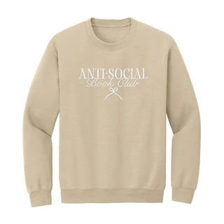 Anti-Social Book Club Embroidered Sweatshirt #MSW-ASHLG-ASBOW - Sweatshirt - Women’s