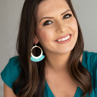Aqua Blair Earrings