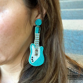 Aqua I Beg Your Parton Earrings #VLJE6092-AQ - Dangle Earrings