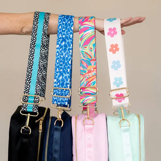 Aqua Stripe Dot Crossbody Strap #MNA109VL-AQDOT - Bag Strap - Women’s