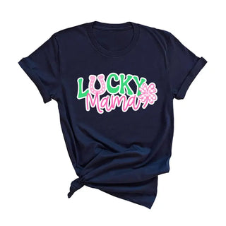 Lucky Mama (Mommy & Mini) T-Shirt #HPTS-HKGRNSM-LMAMA25