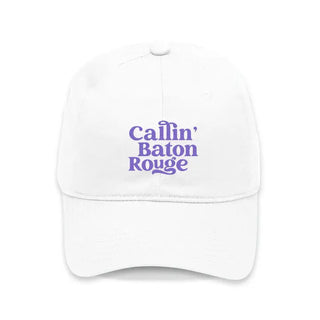 White Callin' Baton Rouge Louisiana Cap #M190VL-WHT-CBR