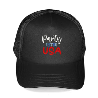 Party in the USA Trucker Hat #M197VL-BLK-PARTUSA