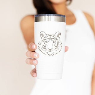 Tiger 20oz Tumbler #TWB20-TIGER-WHT