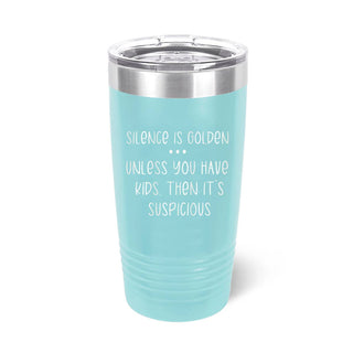 Silence is Golden Teal Tumbler #TWB20-SILEN-TEAL