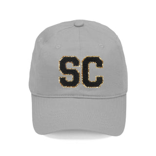 Black SC Varsity Letter Grey Cap #L192-GREY-PBLKSC