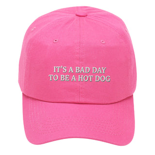 Bad Day to Be a Hot Dog Funny Embroidered Baseball Game Day Hat #M190-HD25 - Baseball Cap - Women’s