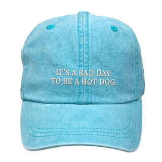 Bad Day to Be a Hot Dog Funny Embroidered Baseball Game Day Hat #M190-HD25 - Baseball Cap - Women’s