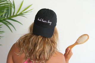 Black Bad Hair Day Cap
