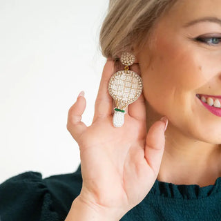 Ball is in Your Court Tennis Earrings #VLJE1051-TENNIS - Dangle Earrings