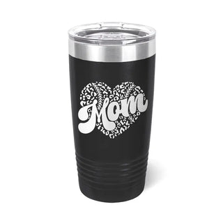 Baseball Mom Tumbler Black 20oz Insulated Cup Ballpark Mom Gift #TWB20-BASEMOM-BLK - Insulated Mug/Tumbler