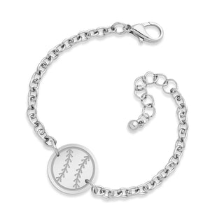 Baseball/Softball Bracelet #ACB-ABGD-BASEBALL-MRGD - Charm/Dangle Bracelet