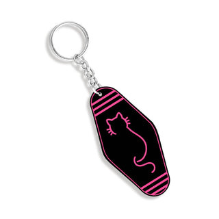 Cat Keychain #ACK-CAT-BLKHTPK