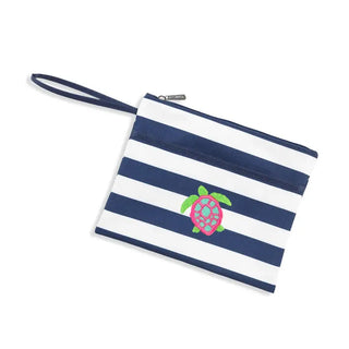 Navy Stripe Turtle Wet Bag #M726VL-STNAVY-TUR
