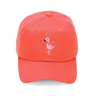 Flamingo Embroidered Cap #M190VL-AQ-FLAM23