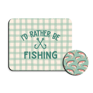 I'd Rather be Fishing Desk Set #SDESK-FISHING-TROU