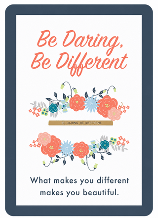 Be Daring Bar Magnetic Keepsake Card #HPM-STATED2