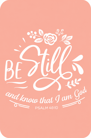 Be Still and Know that I am God Magnetic Keepsake Card #HPM-STILL