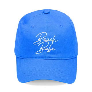 Beach Babe Embroidered Hat Coastal Baseball Cap for Women Summer #M190VL-BBABE - Electric Blue - Baseball Cap - Women’s