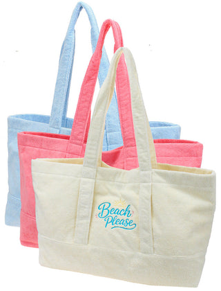 Beach Please Extra Large Towel Tote Oversized Coastal Beach Bag #MB4030Y-BP