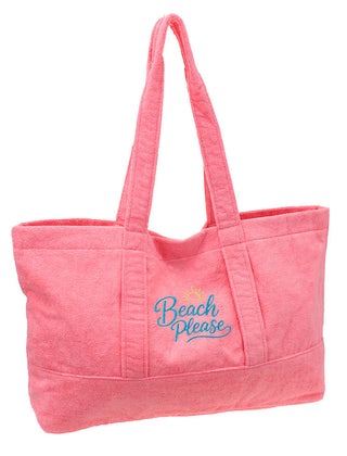 Beach Please Extra Large Towel Tote Oversized Coastal Beach Bag #MB4030Y-BP - Pink