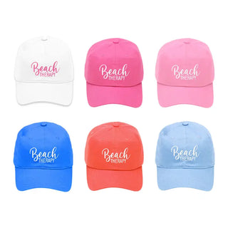 Beach Therapy Embroidered Hat Coastal Baseball Cap for Men Women #M190VL-BLU-BEACHTH - Baseball Cap - Women’s