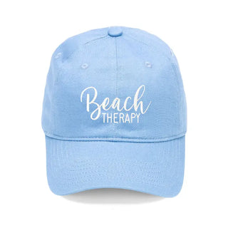 Beach Therapy Embroidered Hat Coastal Baseball Cap for Men Women #M190VL-BLU-BEACHTH - Light Blue - Baseball Cap