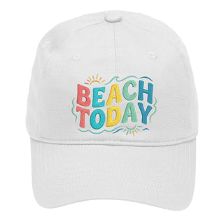 Beach Today Embroidered Colorful Cotton Baseball Cap Adjustable Hat #M190-BTODAY - White - Baseball Cap - Women’s
