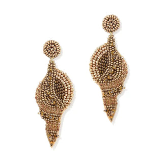Beachy Keen Earrings #VLJ3276-SHELL - Dangle Earrings