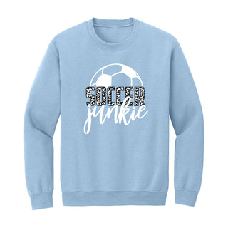 Soccer Junkie Sweatshirt #HPSW-LTBLUSM-SOCCJUN23