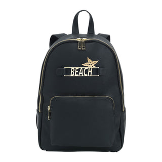 Black Backpack Stylish Travel Work School Everyday Bag #MG320-BLK - BEACH - Backpack - Women’s