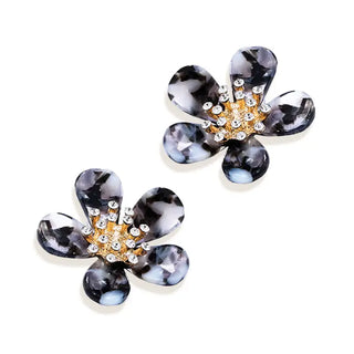 Black Melrose Earrings #VLJE0083-BLK - Dangle Earrings