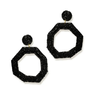 Black Sammi Earrings #VLJE1334-BLK - Dangle Earrings