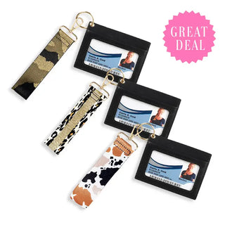 Black Wallet & Wristlet 6 Pc Set #PACK-209BLK-FALL24 - Wallet - Women’s